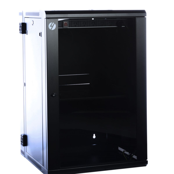 18RU W600mm x D600mm Hinged Wall Mount Server Rack