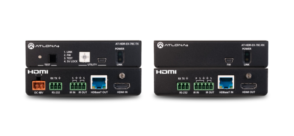 4K HDR HDMI Over HDBaseT TX/RX with Control and PoE