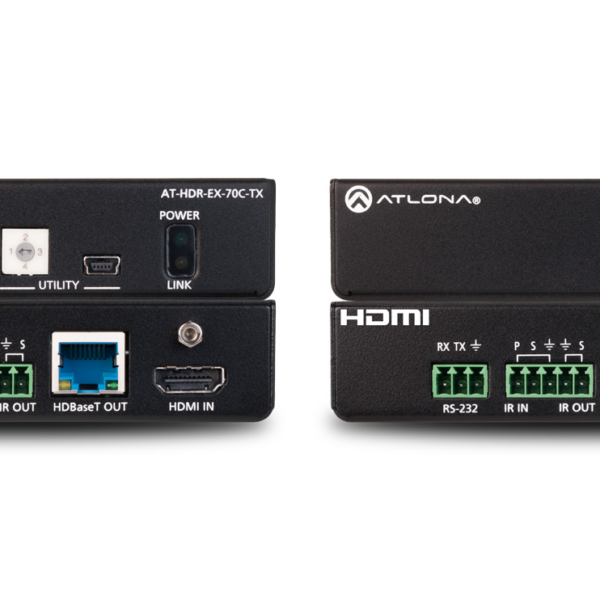 4K HDR HDMI Over HDBaseT TX/RX with Control and PoE