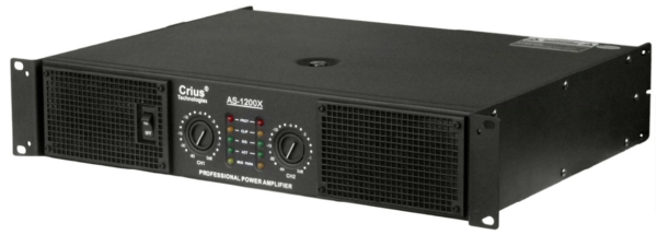 1220w RMS 2Channel Power Amplifier with Dual Crossovers