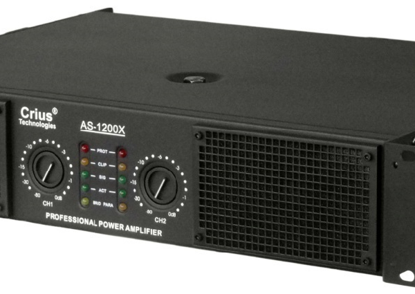 1860w RMS 2Channel Power Amplifier with Dual Crossovers