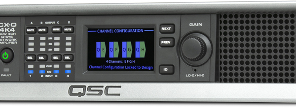QSC CX?Q 4K4 Four?Channel Q?SYS Network Amplifier (4000?W)