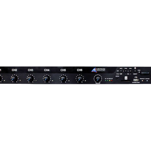 120 watt mixer amplifier, class D, 1RU