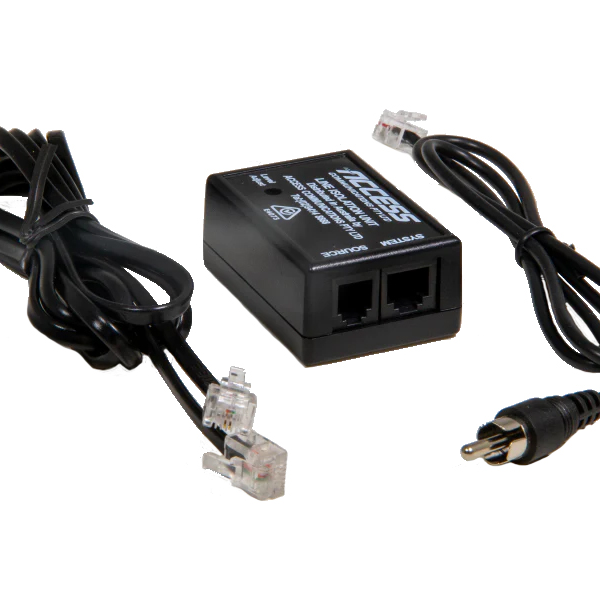 Line isolation unit c/w volume control, 3.5mm TS terminated