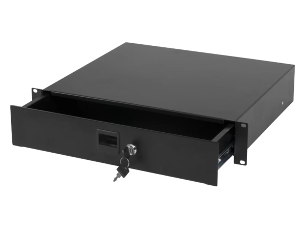 2RU lockable rack drawer