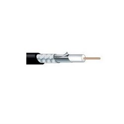L-4CFB-BK Coax Cable RG59-Type, 6.1mm O/D - BLACK
