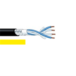 L-4E6S-Y Audio Cable 6.0mm O/D, STARQUAD -  YELLOW