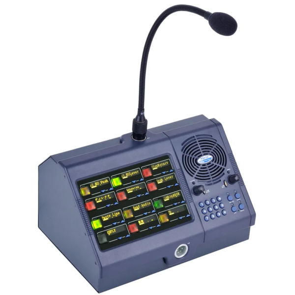 Eclipse V Series Desktop Panel 12 Pushbutton Key Yellow Displ XLR-4 Connect