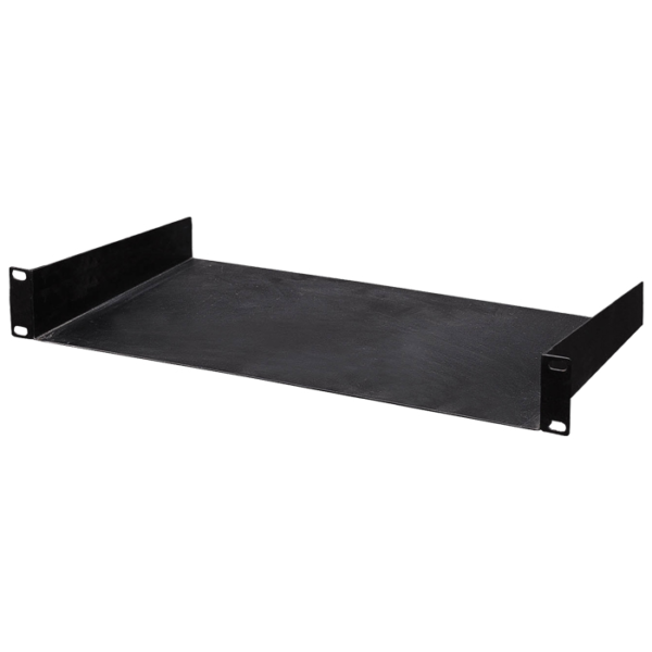 4RU Rackmount Shelf; Black; 255mm Deep