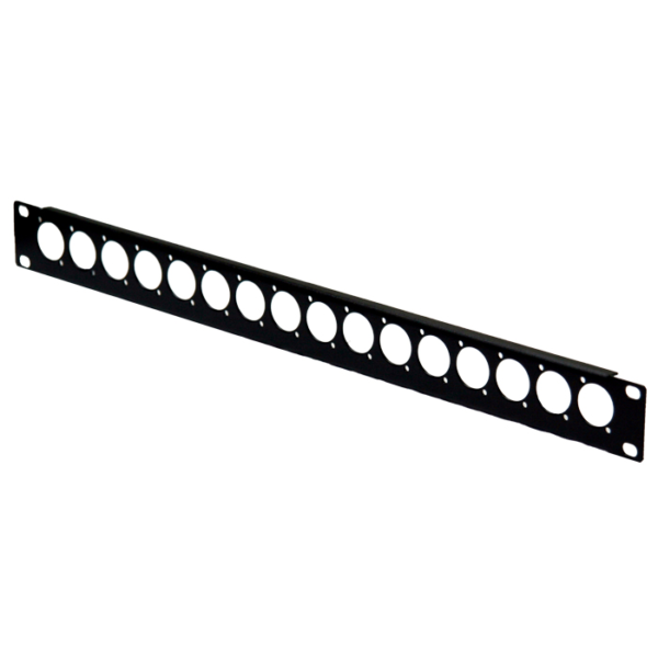 1RU 16 Connector 19" Rack Mount Panel