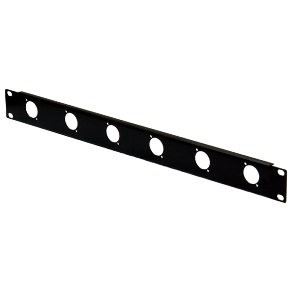 1RU 6 Connector 19" Rack Mount Panel