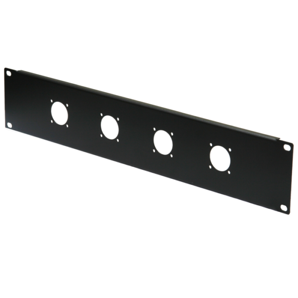 2RU 4 Connector 19" Rack Mount Panel