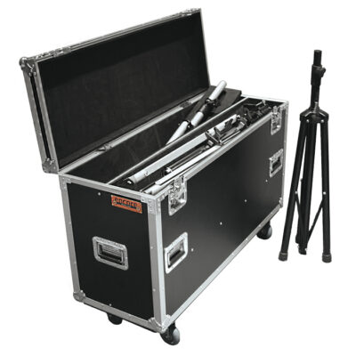Speaker/Mic Stand Road Case with Fixed Centre Vertical Divider and Removable Horizontal Panels