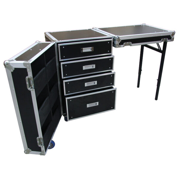 Drawers (4) Case with Removable Rear Cover for Side-Mount Bench
