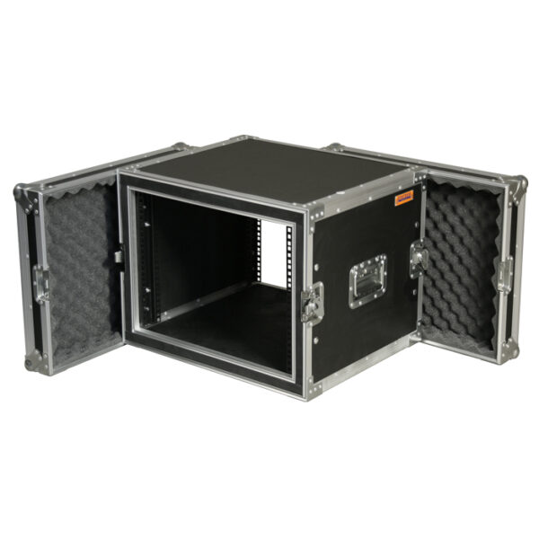 8RU Anti-Shock 19" Rack Mount Case; 625mmD (excluding Covers)