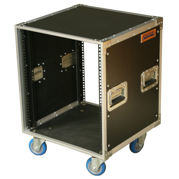 12RU Basic 19" Rack Mount Case with Castors 495mmD (No Covers)