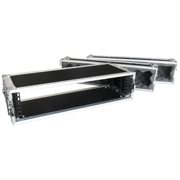 2RU Standard 19" Rack Mount Case; 200mmD (excluding Covers)