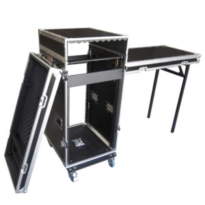 16RU Combination Rack Mount Road Case (with Side Wings)