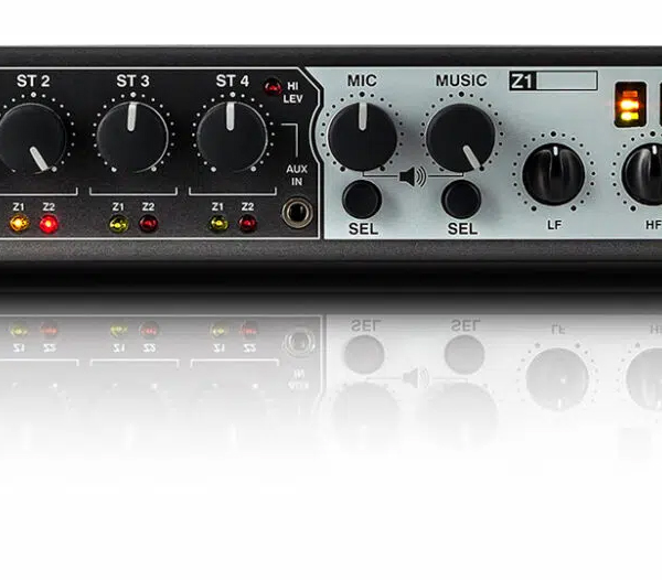 Analogue 12 in : 4 out zone mixer. 1RU