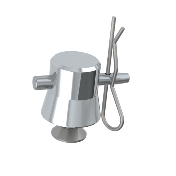 F22-24 Truss Aluminium Base Plate Half-Spigot M8