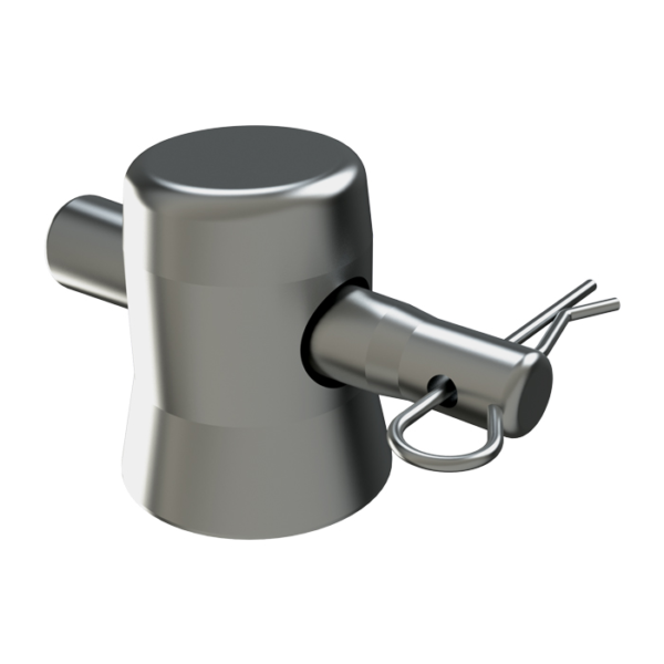 F52-104 Truss Steel Base Plate Half-Spigot