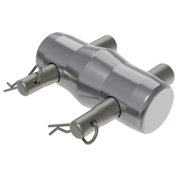 F52-54; F102-104 Conical Spigot with Pins & R-Clips