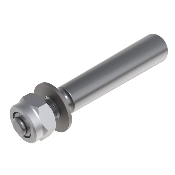 F32-34 Truss Steel Threaded Pin with M8 Nylon Lock-Nut