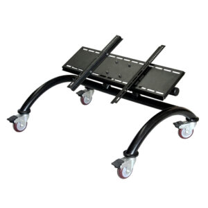 Mobile Fold Back Screen Monitor Stand Complete; Black