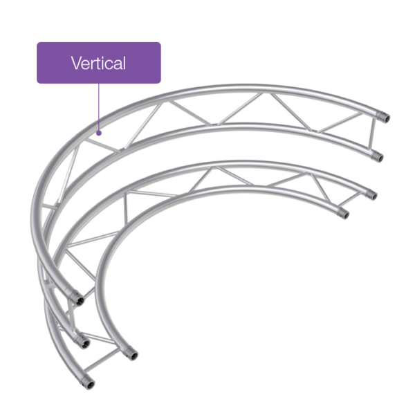 F32 Flat 5.5mR (11.0m) 30deg. Radial Truss - Vertical (12 parts to a Circle)