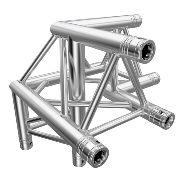 F33 Tri Truss 3 Way 90deg. Horizontal Corner (Apex Up) to Vertical Junction - Right