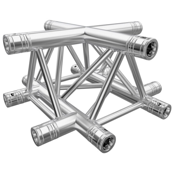 F33 Tri Truss 4 Way Horizontal X-Junction