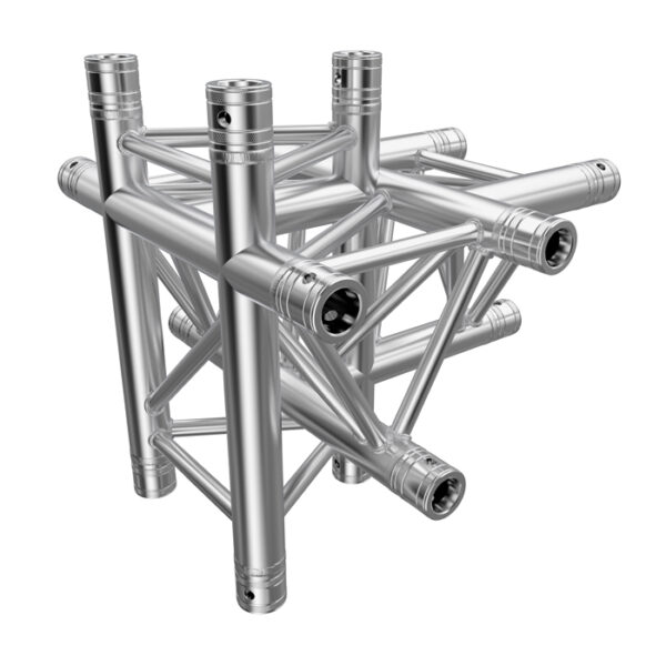F33 Tri Truss 5 Way Horizontal T- to Vertical Junction (Up & Down)