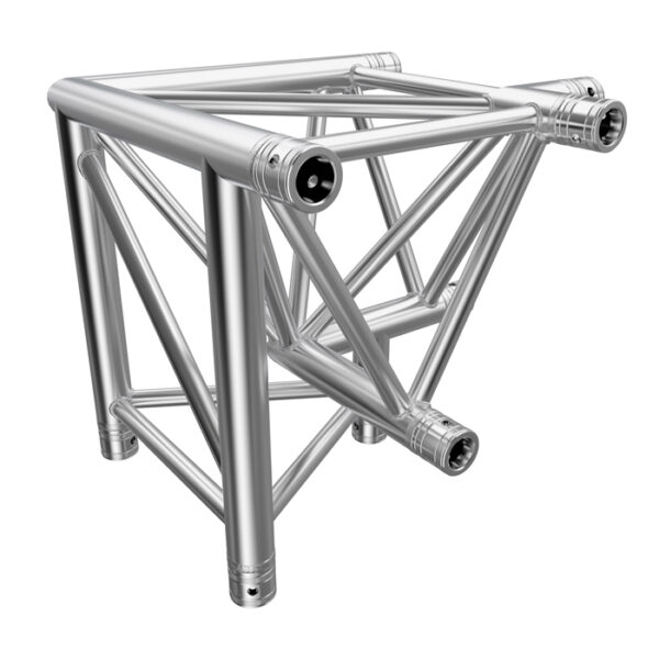 F43P Tri Truss 3 Way 90deg. Horizontal Corner (Apex Down) to Vertical Junction - Right