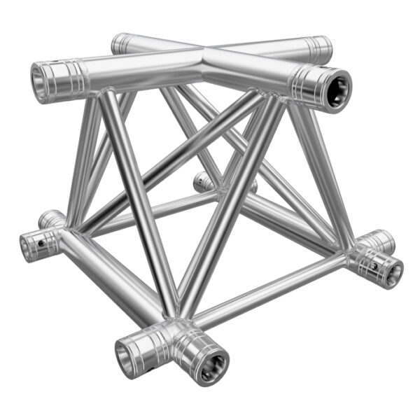 F43P Tri Truss 4 Way Horizontal X-Junction (Apex Up/Down)
