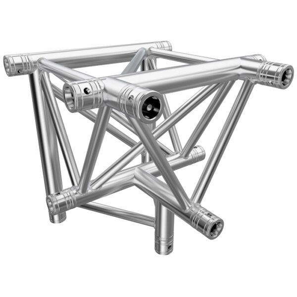 F43P Tri Truss 4 Way Horizontal T- to Vertical Junction (Apex Down)