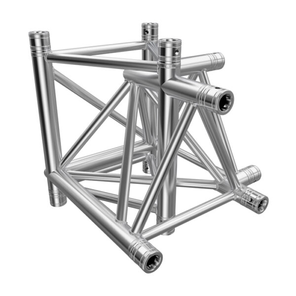 F43P Tri Truss 4 Way 90deg. Horizontal Truss Corner to Vertical Junction (Up & Down) - Right