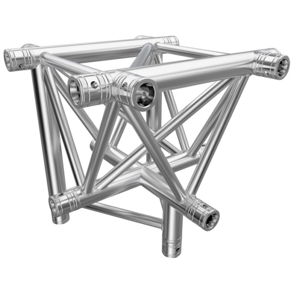 F43P Tri Truss 5 Way Horizontal X- to Vertical Junction (Apex Down)