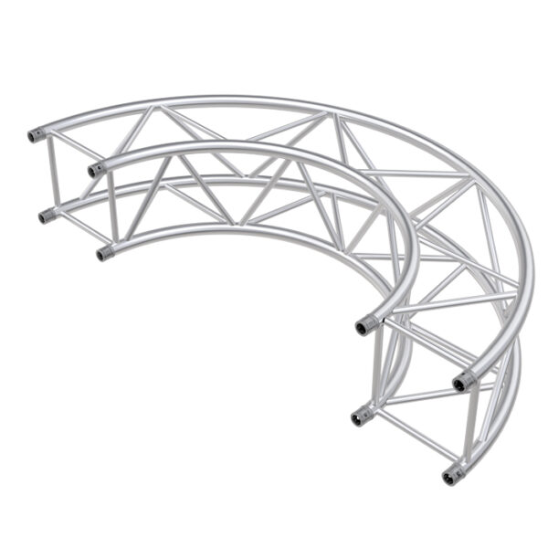 F44P Square 1.0mR (2.0m) 180deg. Radial Truss (2 parts to a Circle)
