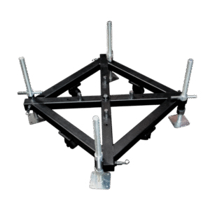 F34-44 Steel Ground Tower Support Base - Black