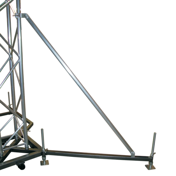 Ground Support Tower Steel Outrigger with Diagonal Brace