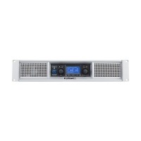 2 channels of 1200w/4ohm with DSP. 2RU. 6Kg