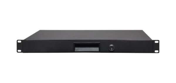 RACK DRAW 1RU LOCKABLE BLACK