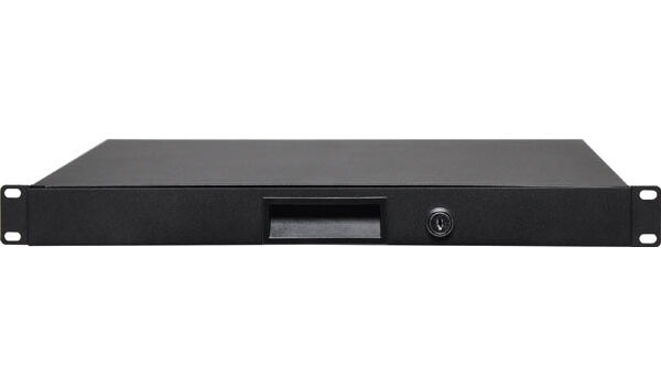 RACK DRAW 1RU LOCKABLE BLACK