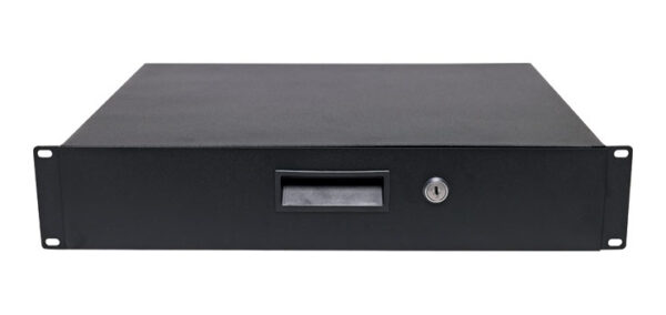 RACK DRAW 2U LOCKABLE BLACK