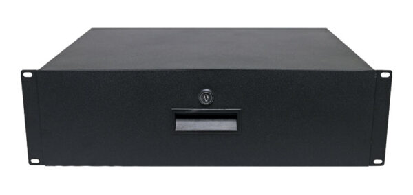 RACK DRAW 3U LOCKABLE BLACK