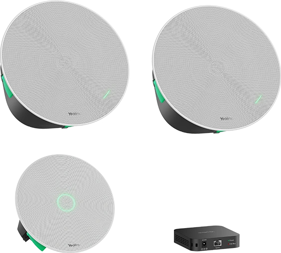 Comprehensive package designed as the core setup for the Yealink audio ceiling solution