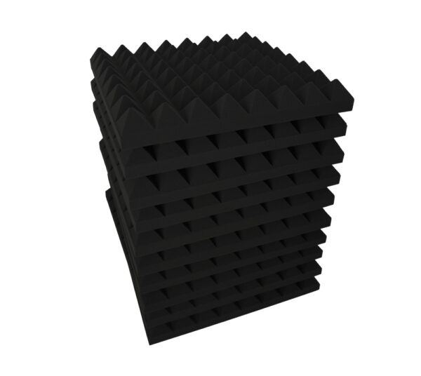 ISOPYRAMID Pyramid Acoustic Foam Panel 10 Pieces