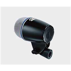 Kick/bass dynamic mic with stand adaptor, includes XLR cable