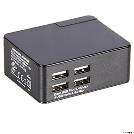 4-Port USB Charger used for charging the Listen iDS receivers