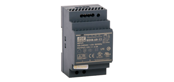PWR SUP DIN RAIL 54W /12V 4.5A